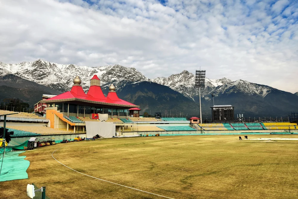 HPCA cricket stadium at Dharamshala